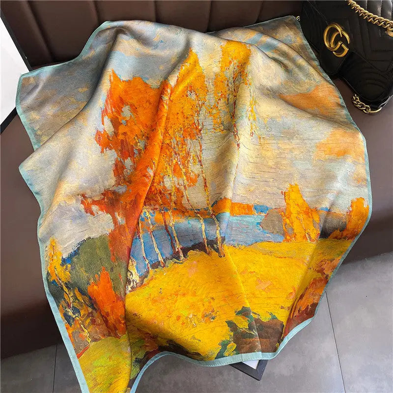 Carré Soie - BOZHENA - Coeur de Foulard