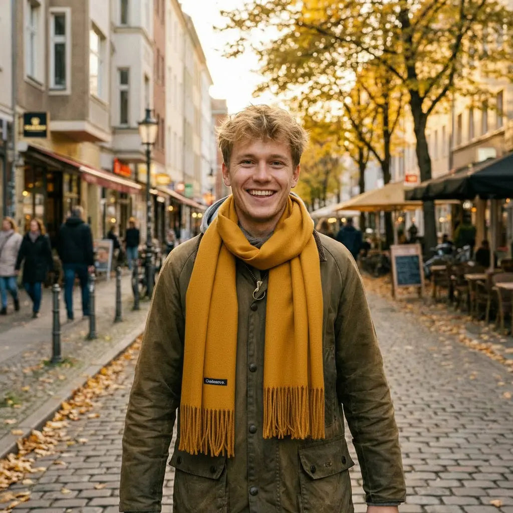 Echarpe cachemire homme ETHAN Coeur de Foulard