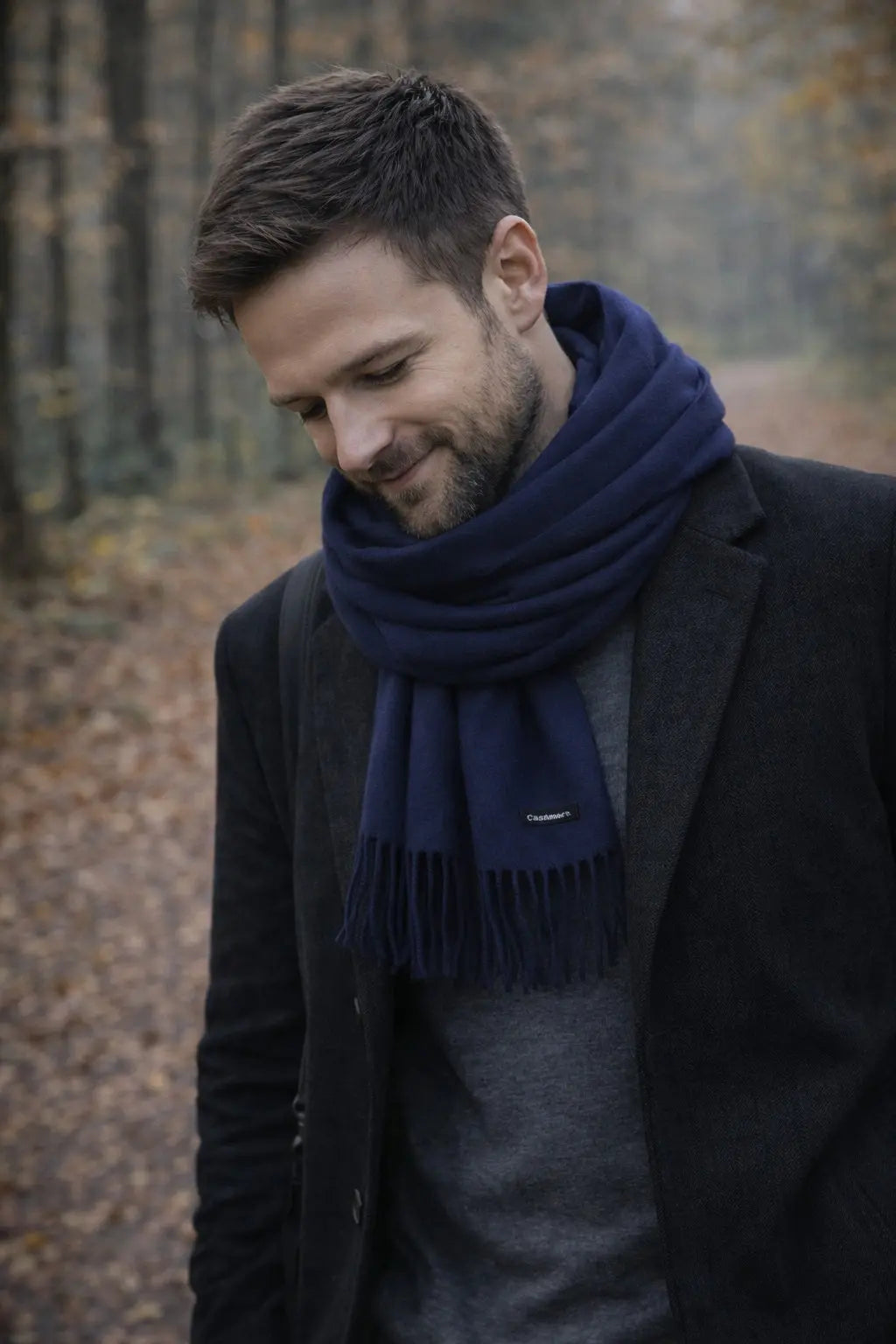 Echarpe cachemire homme GARETT Coeur de Foulard