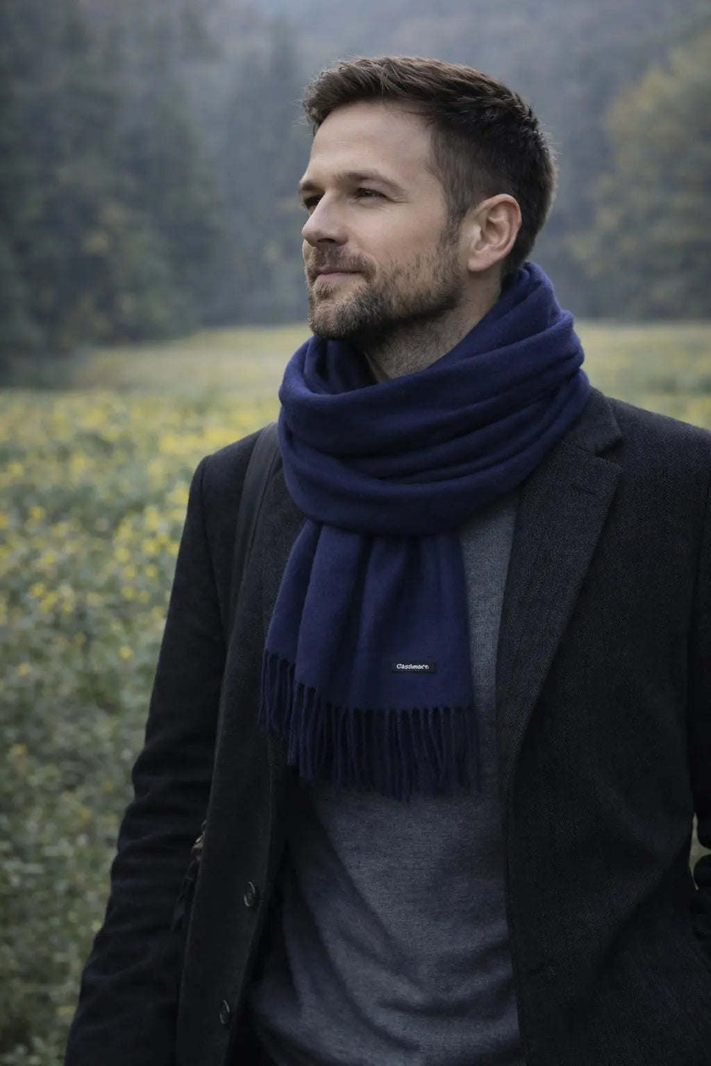 Echarpe cachemire homme GARETT Coeur de Foulard