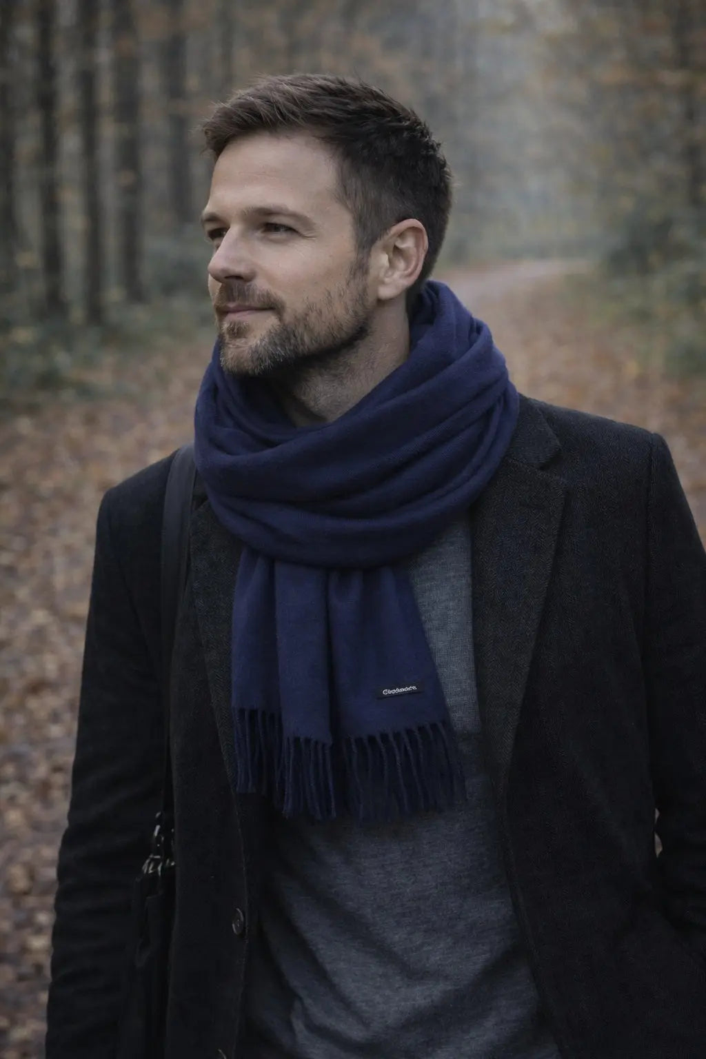 Echarpe cachemire homme GARETT Coeur de Foulard