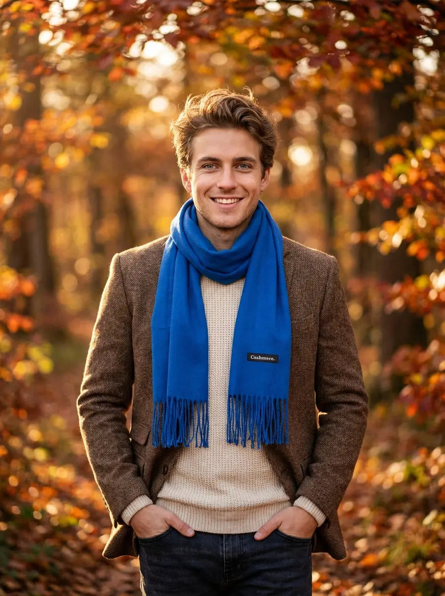 Echarpe cachemire homme GUNNER bis - Coeur de Foulard