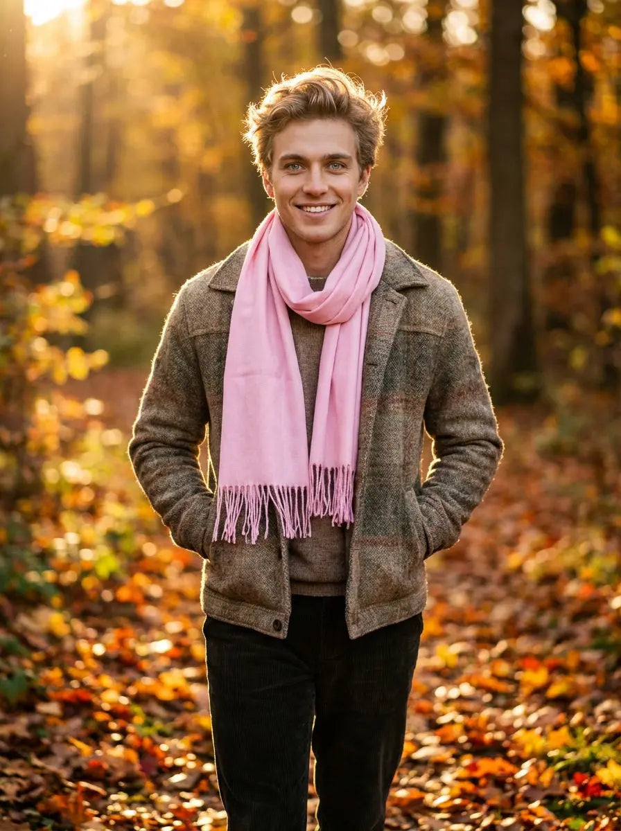 Echarpe cachemire homme HAYDEN -  Coeur de Foulard