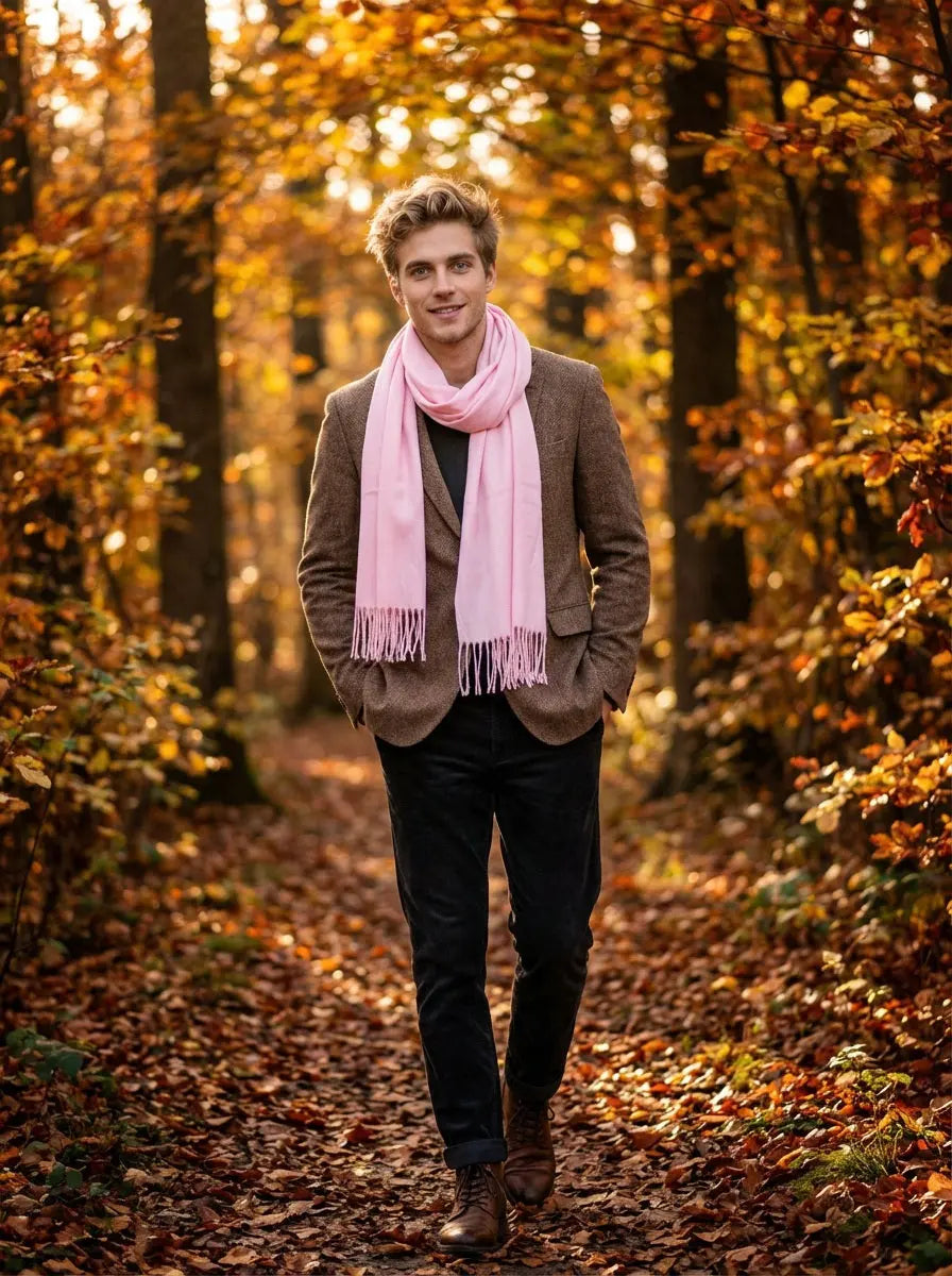 Echarpe cachemire homme HAYDEN -  Coeur de Foulard