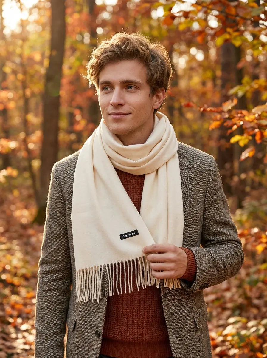 Echarpe cachemire homme HUNTER  - Coeur de Foulard