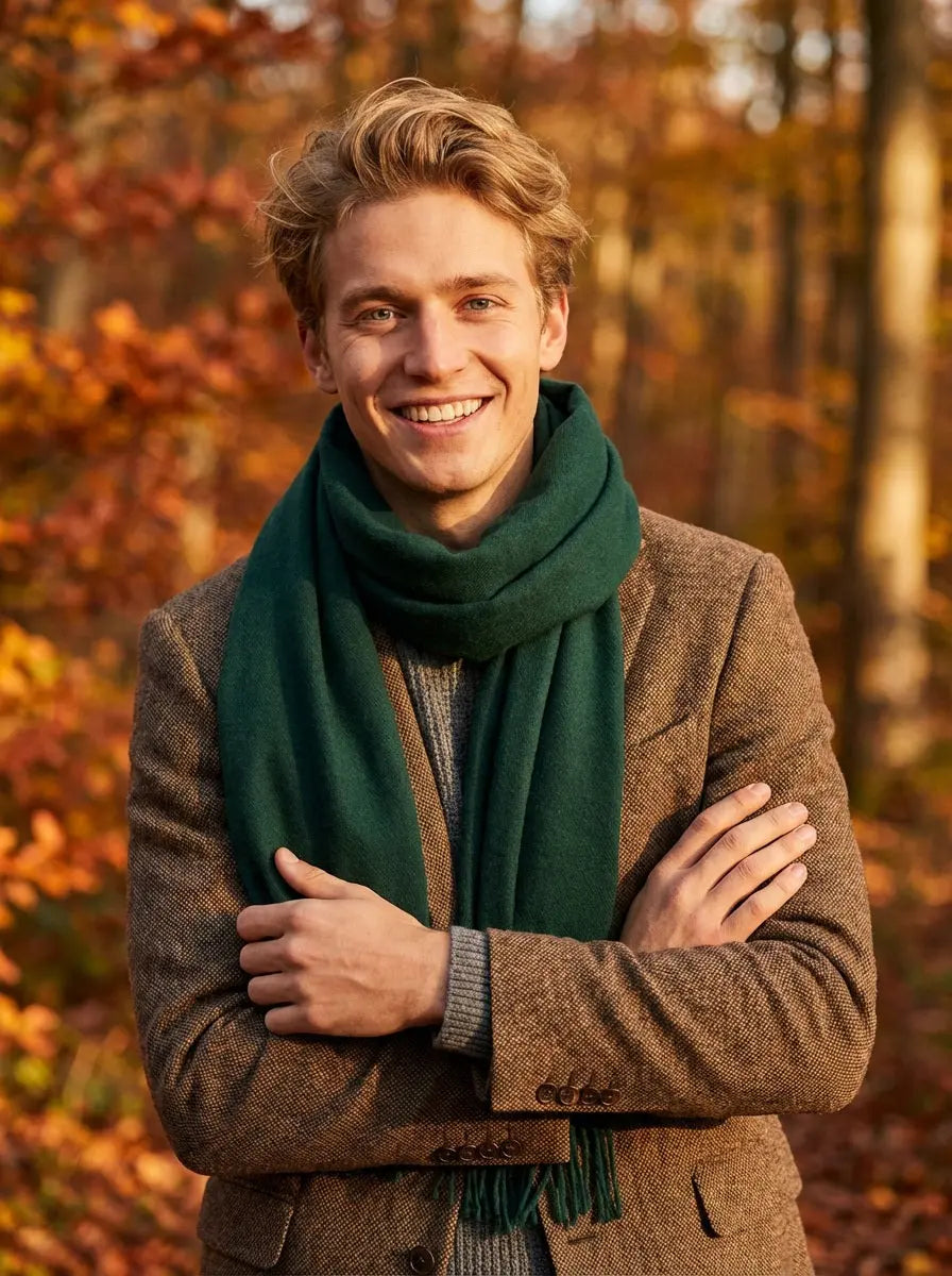 Echarpe cachemire homme JACKSON  - Coeur de Foulard