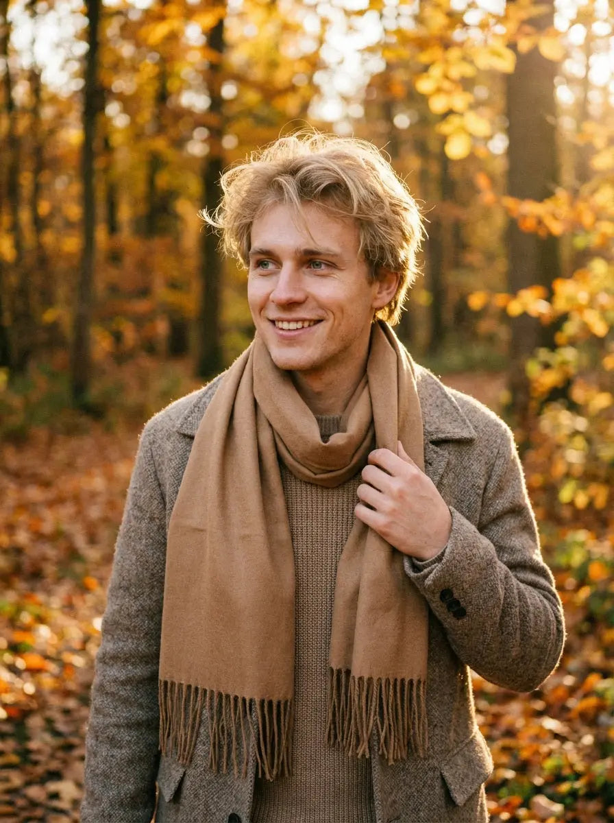 Echarpe cachemire homme JAMESON Coeur de Foulard