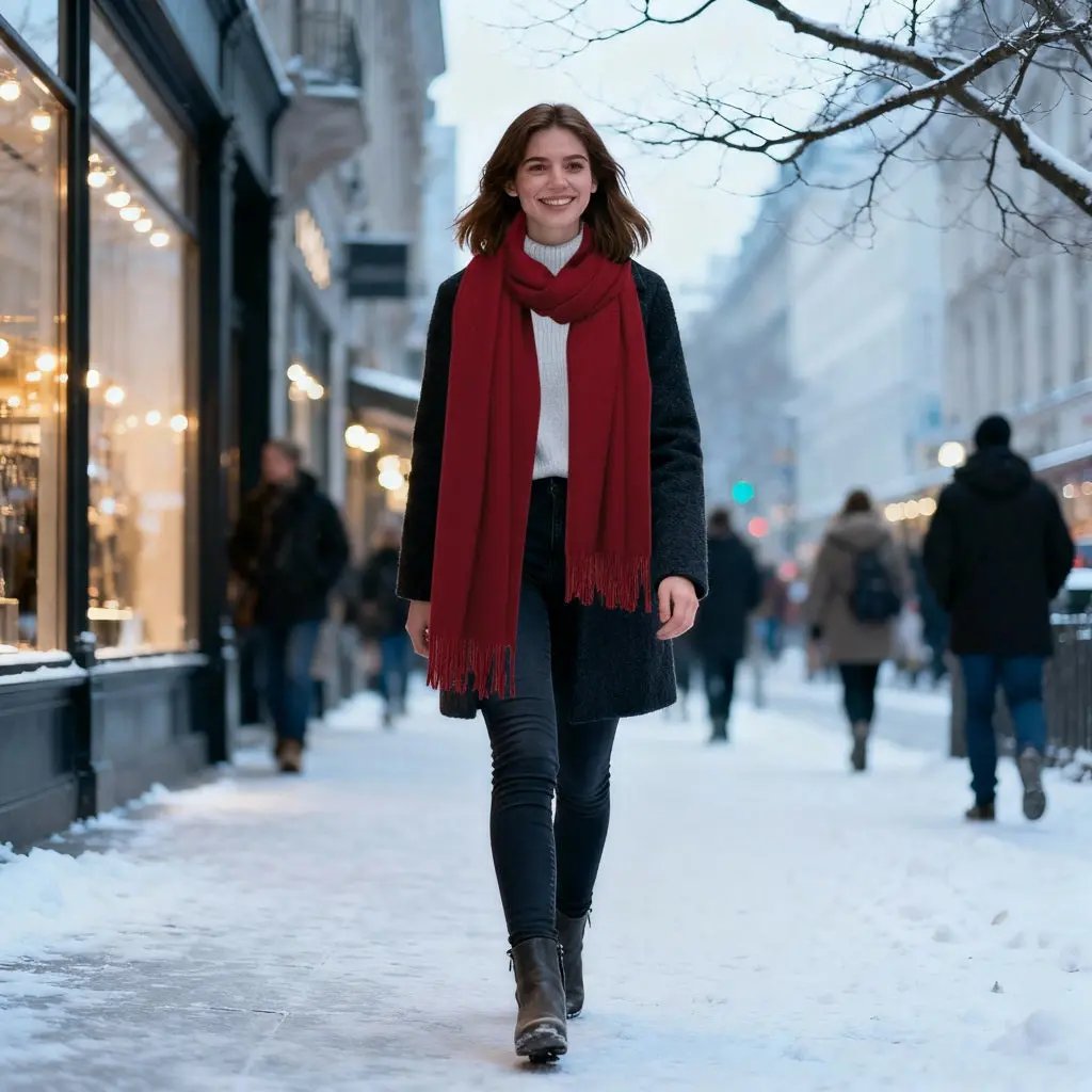 Echarpe cachemire STEPHANIE - Coeur de Foulard