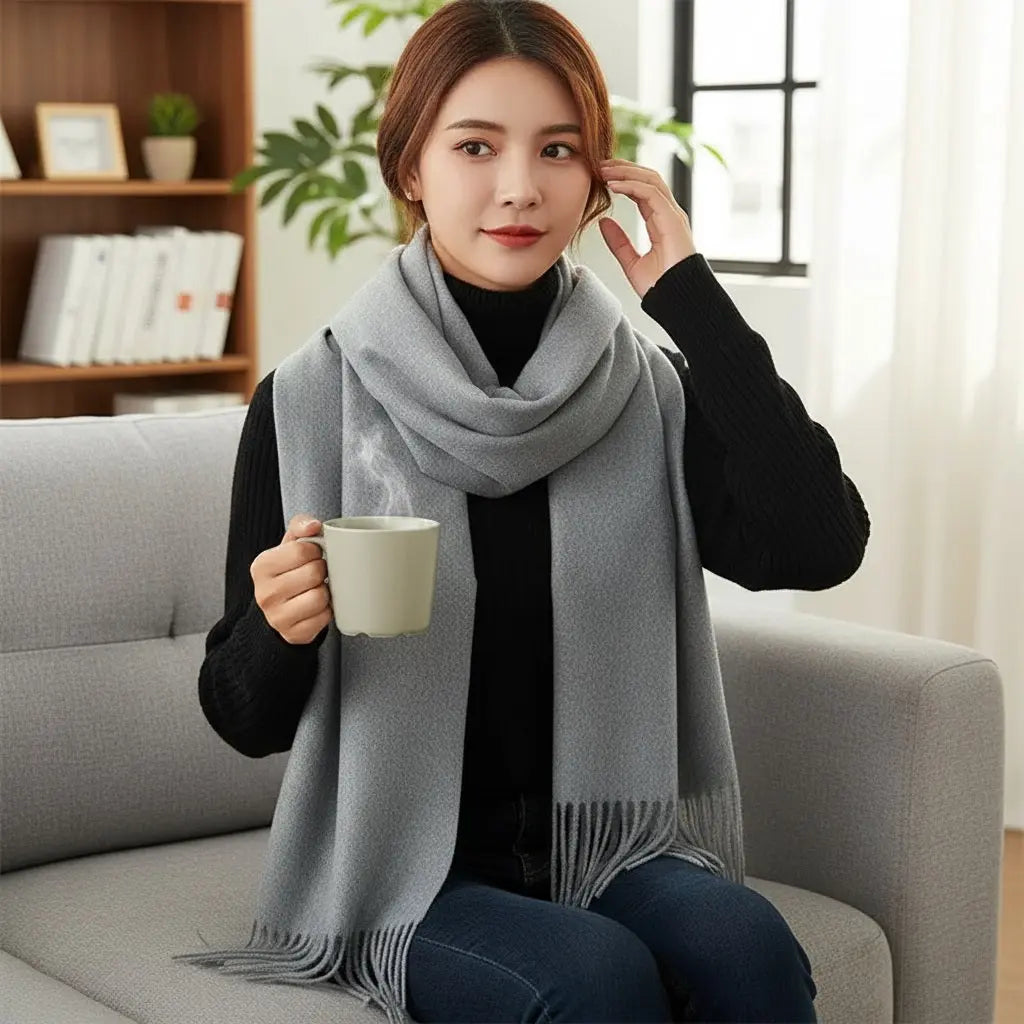 Echarpe cachemire THALIA - Coeur de Foulard