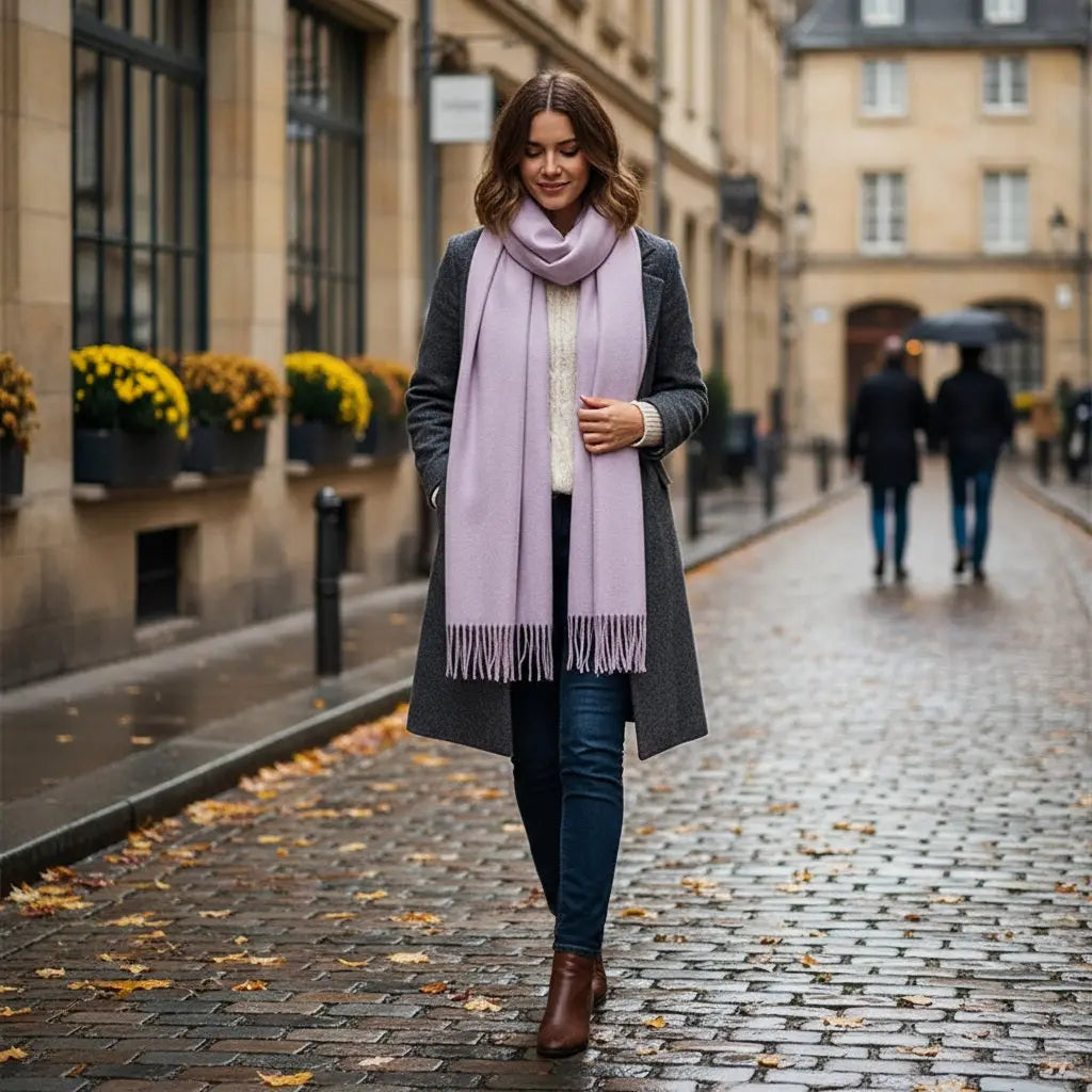 Echarpe cachemire URSULA - Coeur de Foulard