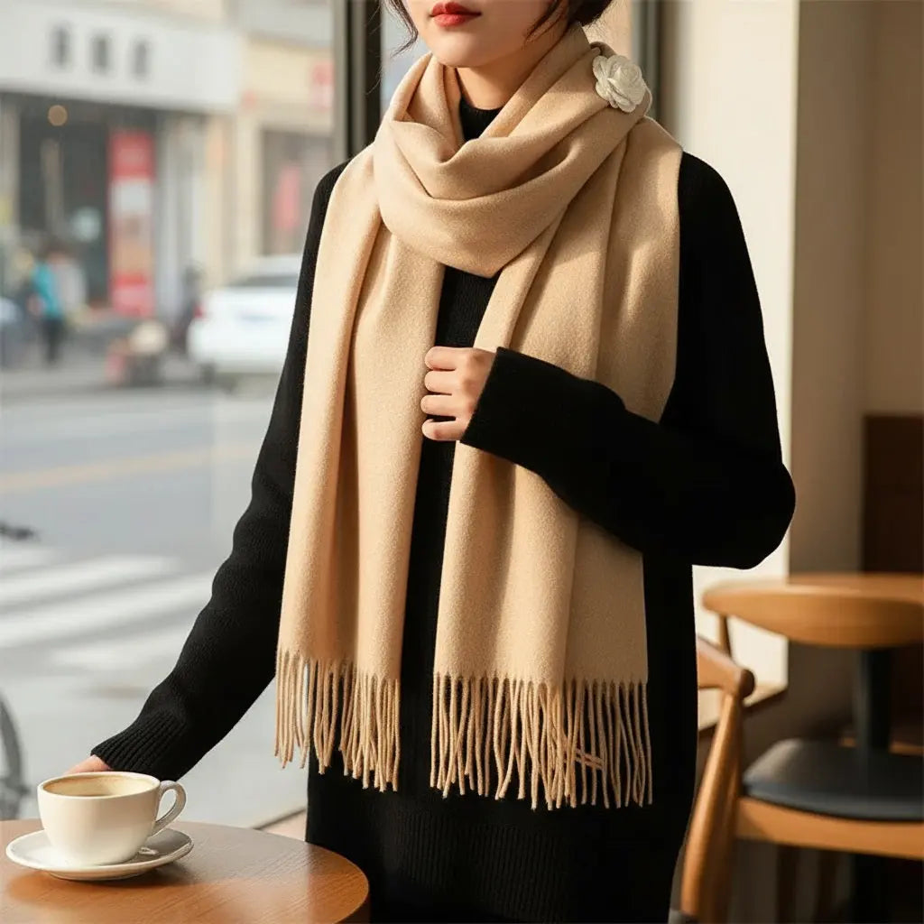 Echarpe cachemire VALENTINE - Coeur de Foulard