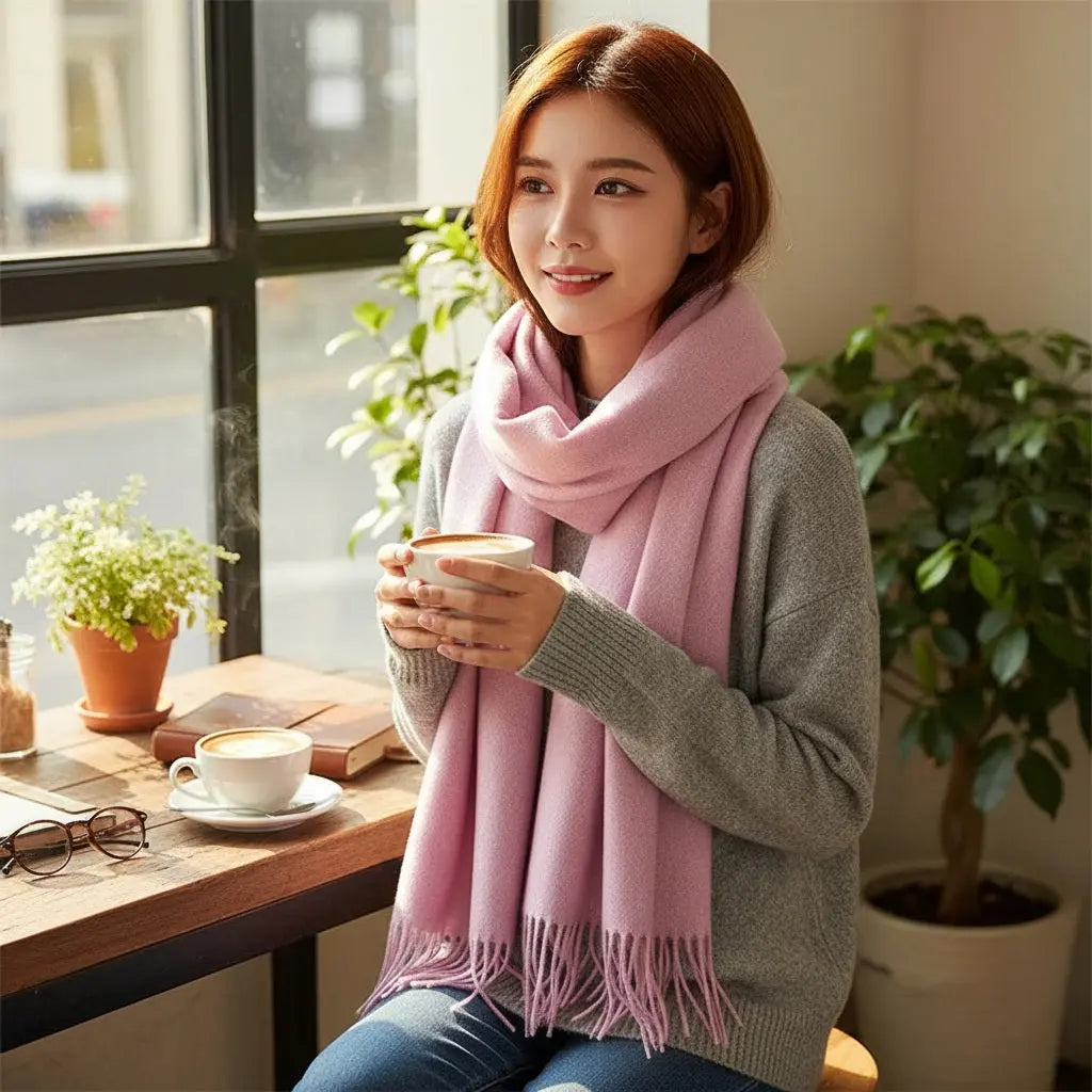 Echarpe cachemire VANIA - Coeur de Foulard