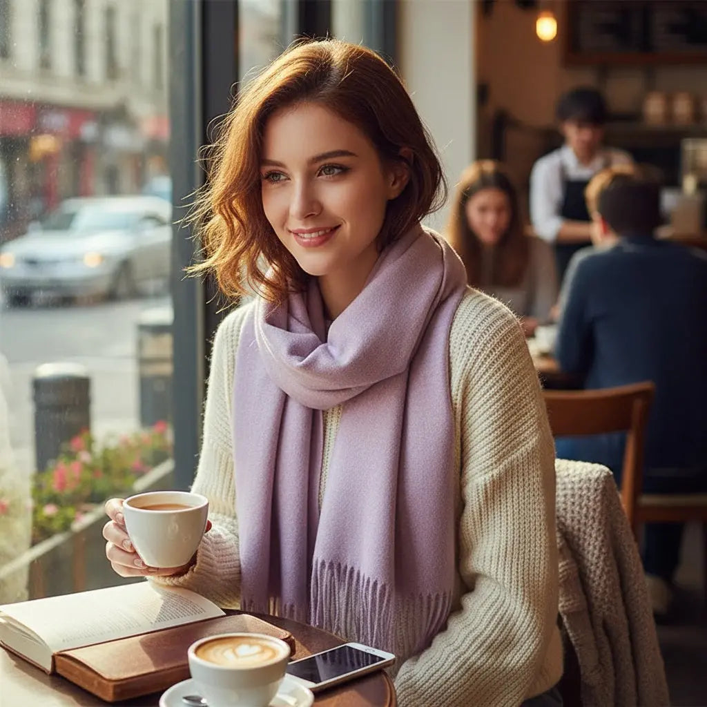 Echarpe cachemire VERA - Coeur de Foulard