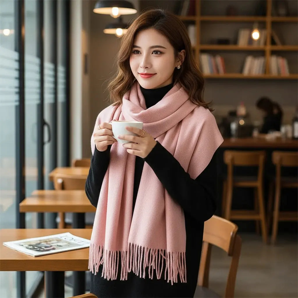 Echarpe cachemire VERONIQUE - Coeur de Foulard