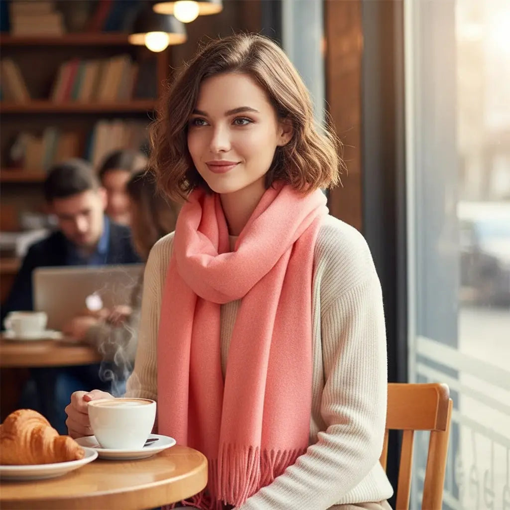 Echarpe cachemire VICTOIRE - Coeur de Foulard