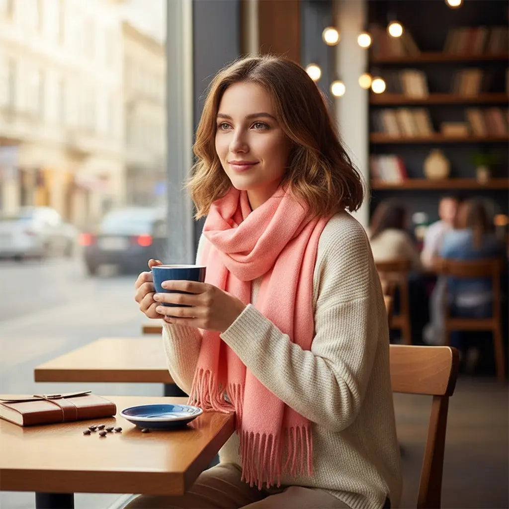Echarpe cachemire VICTOIRE - Coeur de Foulard