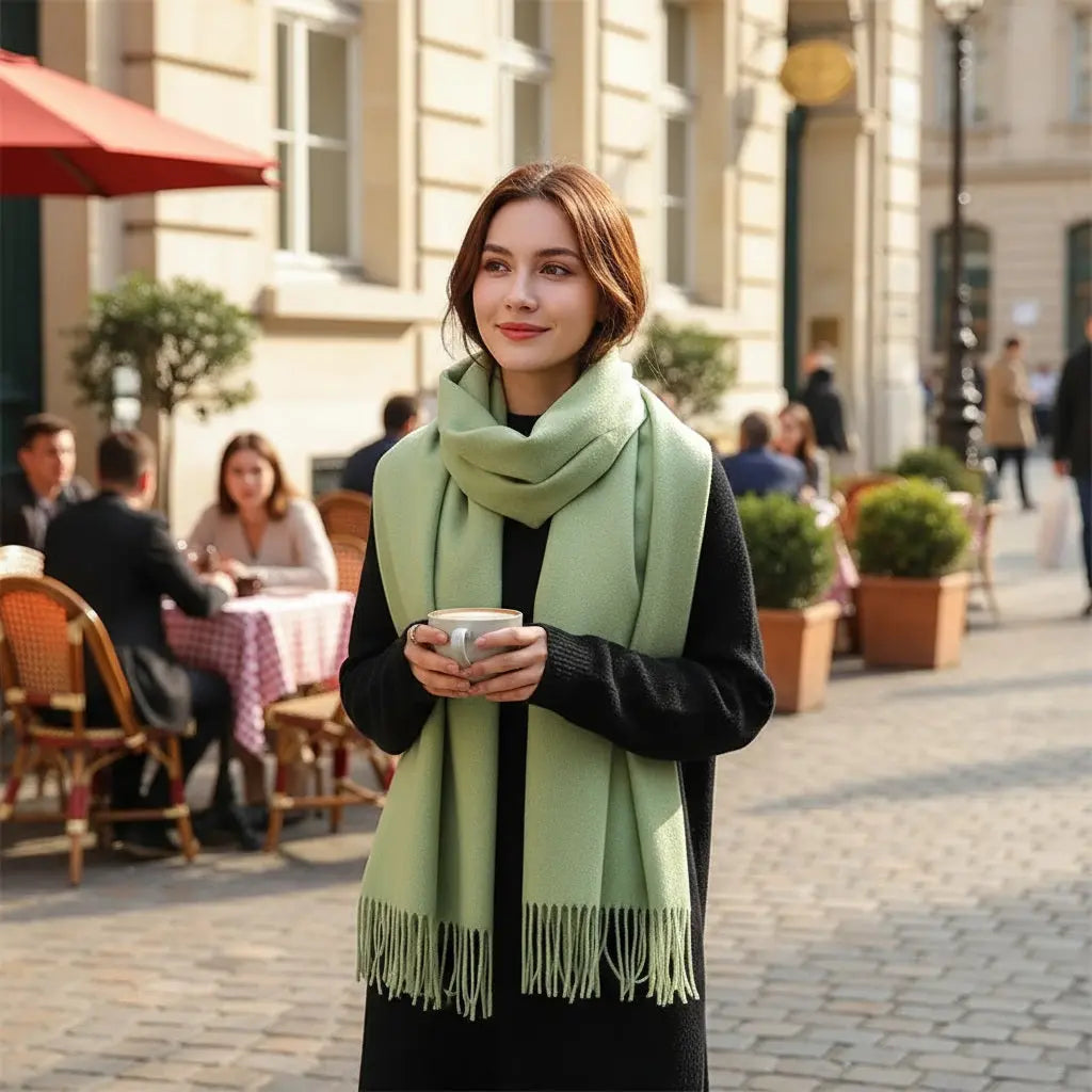 Echarpe cachemire VIOLETTE - Coeur de Foulard