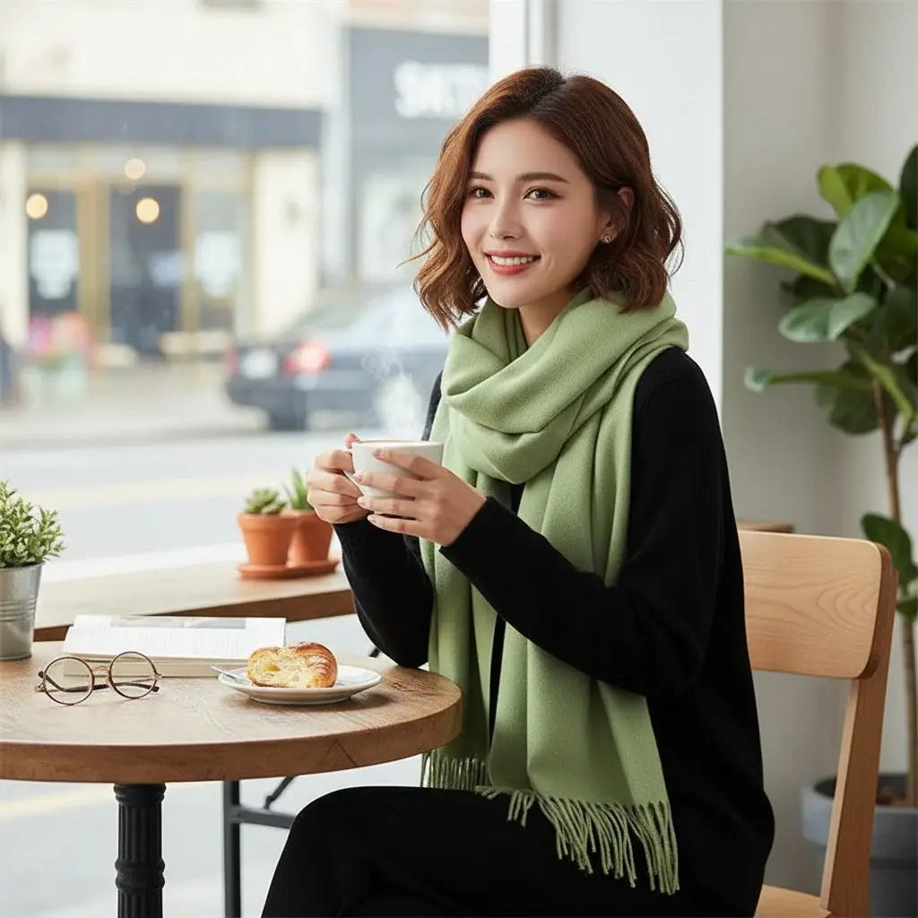 Echarpe cachemire VIOLETTE - Coeur de Foulard