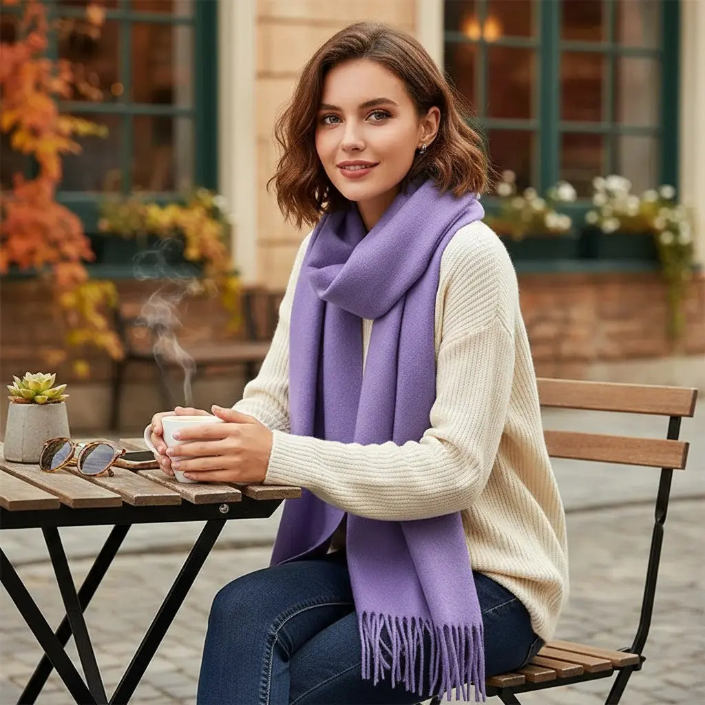 Echarpe cachemire VIRGINIE - Coeur de Foulard