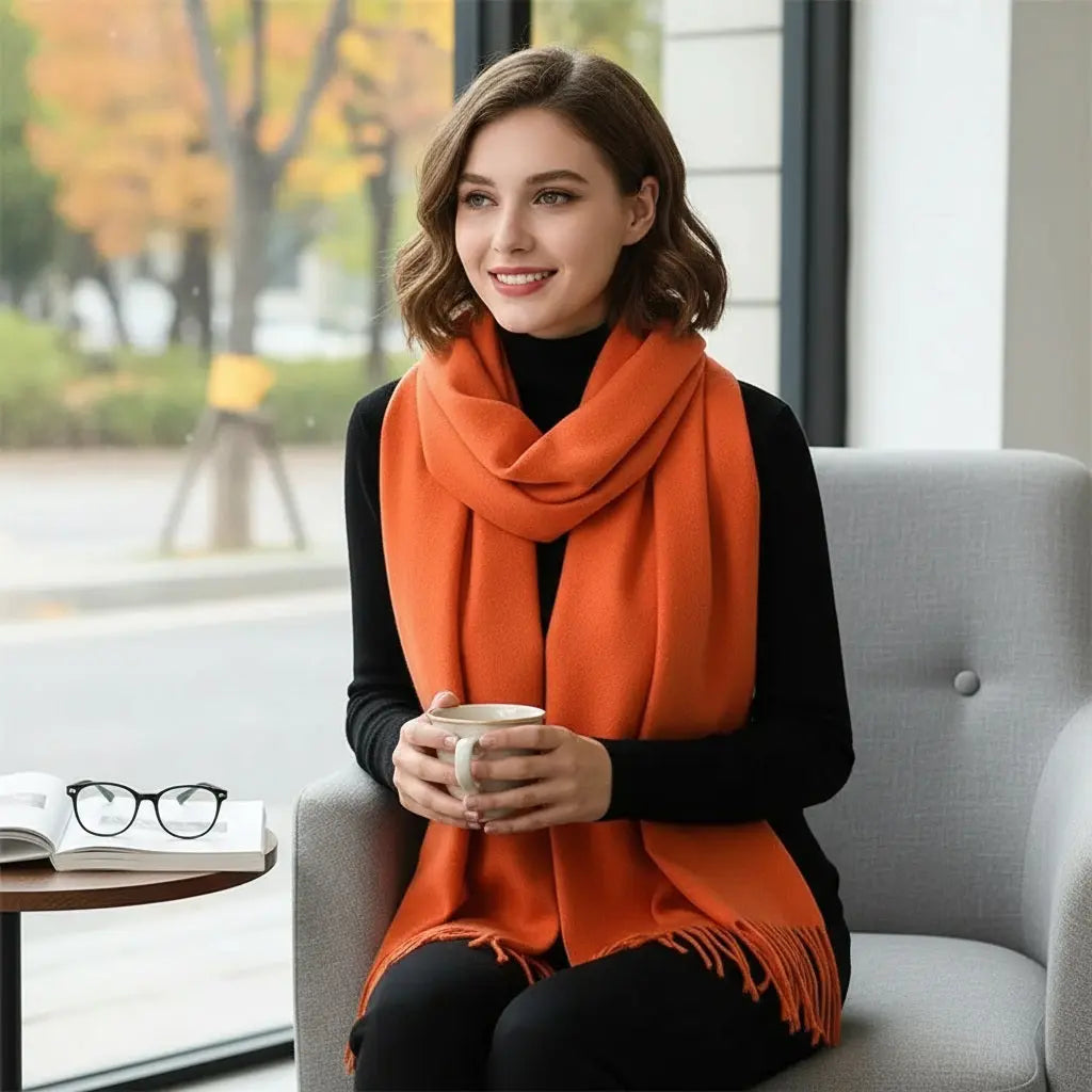 Echarpe cachemire VIVIANE - Coeur de Foulard