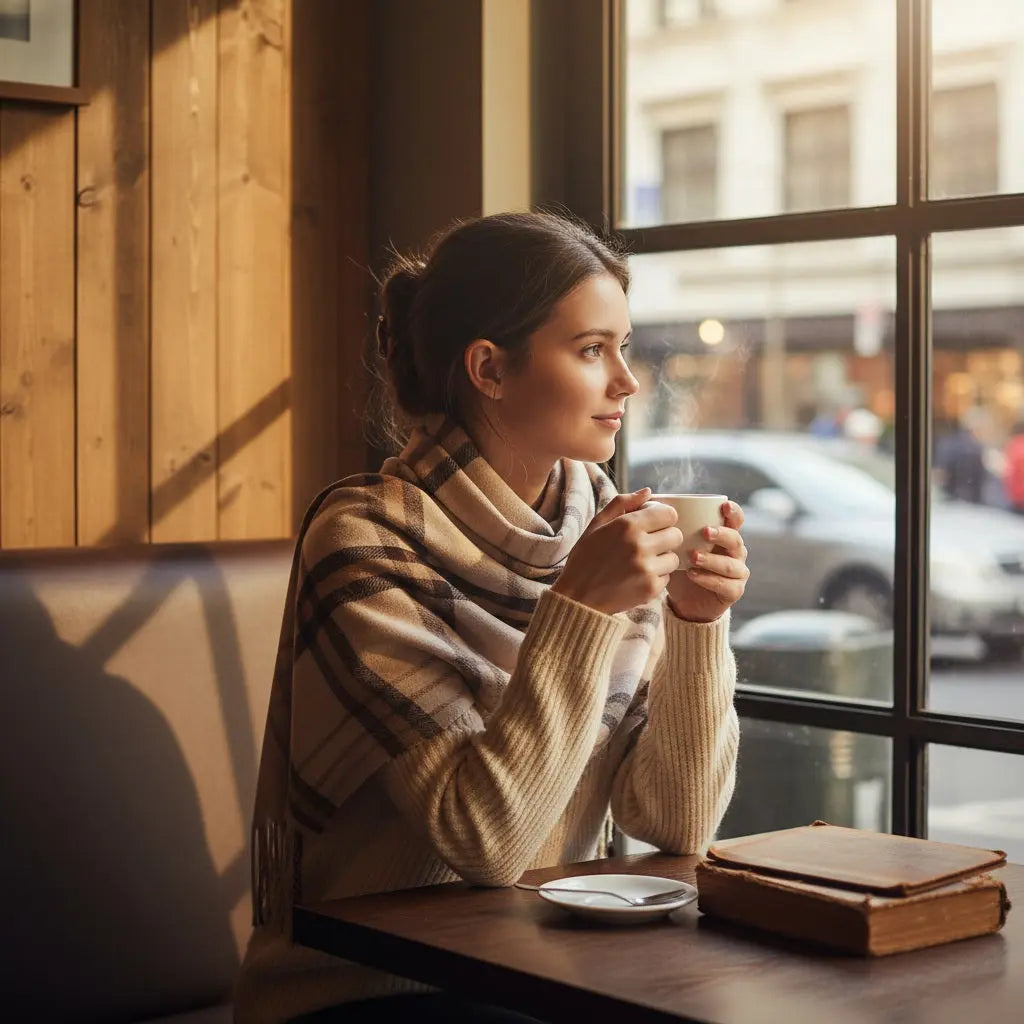 Echarpe en cachemire ANASTASIE - Coeur de Foulard