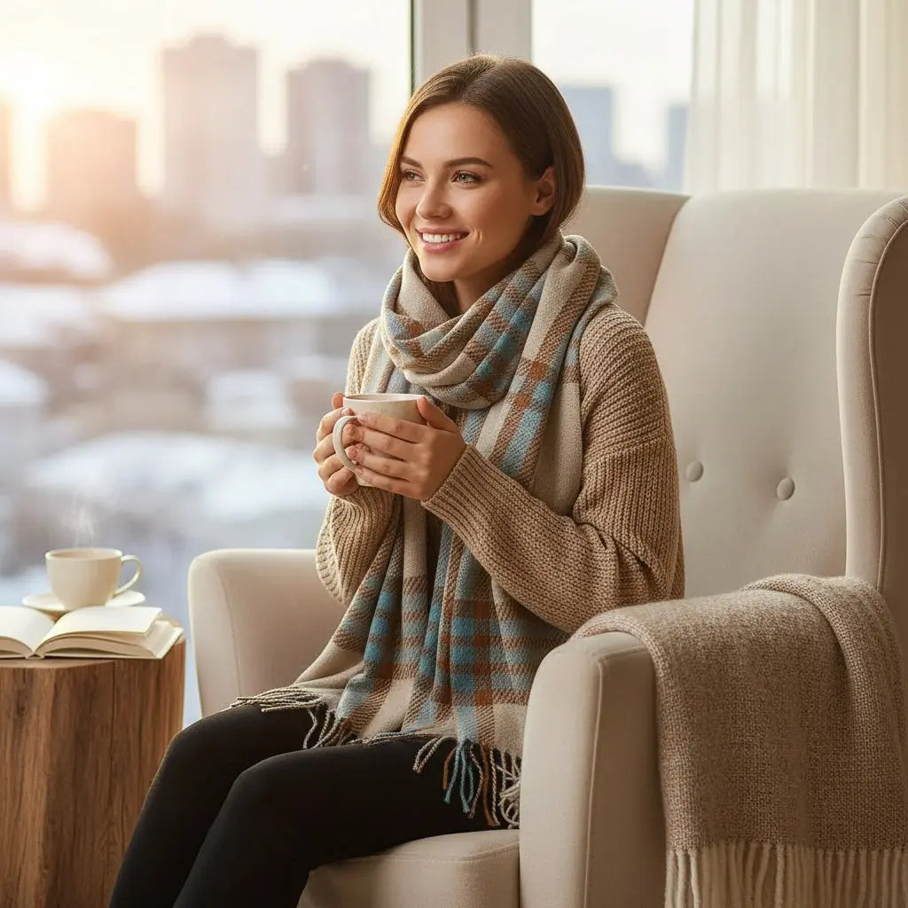 Echarpe en cachemire APPOLINE - Coeur de Foulard