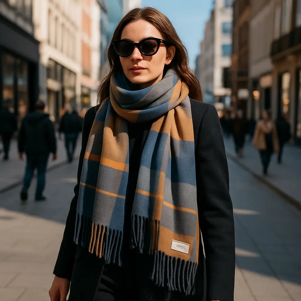 Echarpe en cachemire ARIANNE - Coeur de Foulard