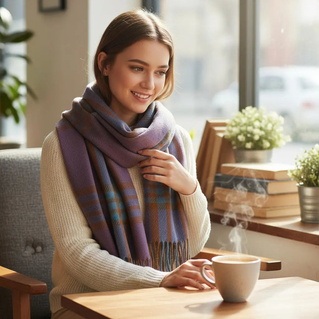Echarpe en cachemire ATHENAIS - Coeur de Foulard