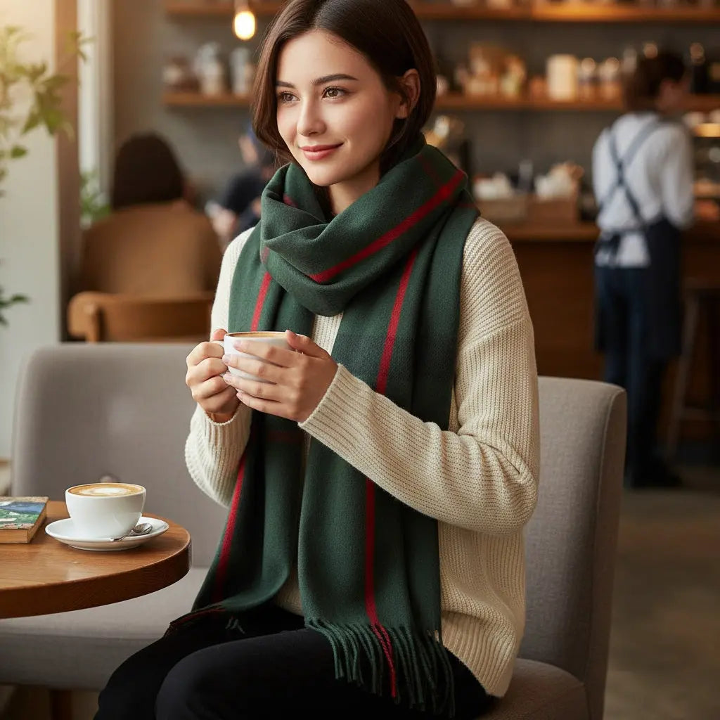 Echarpe en cachemire AUGUSTINE - Coeur de Foulard