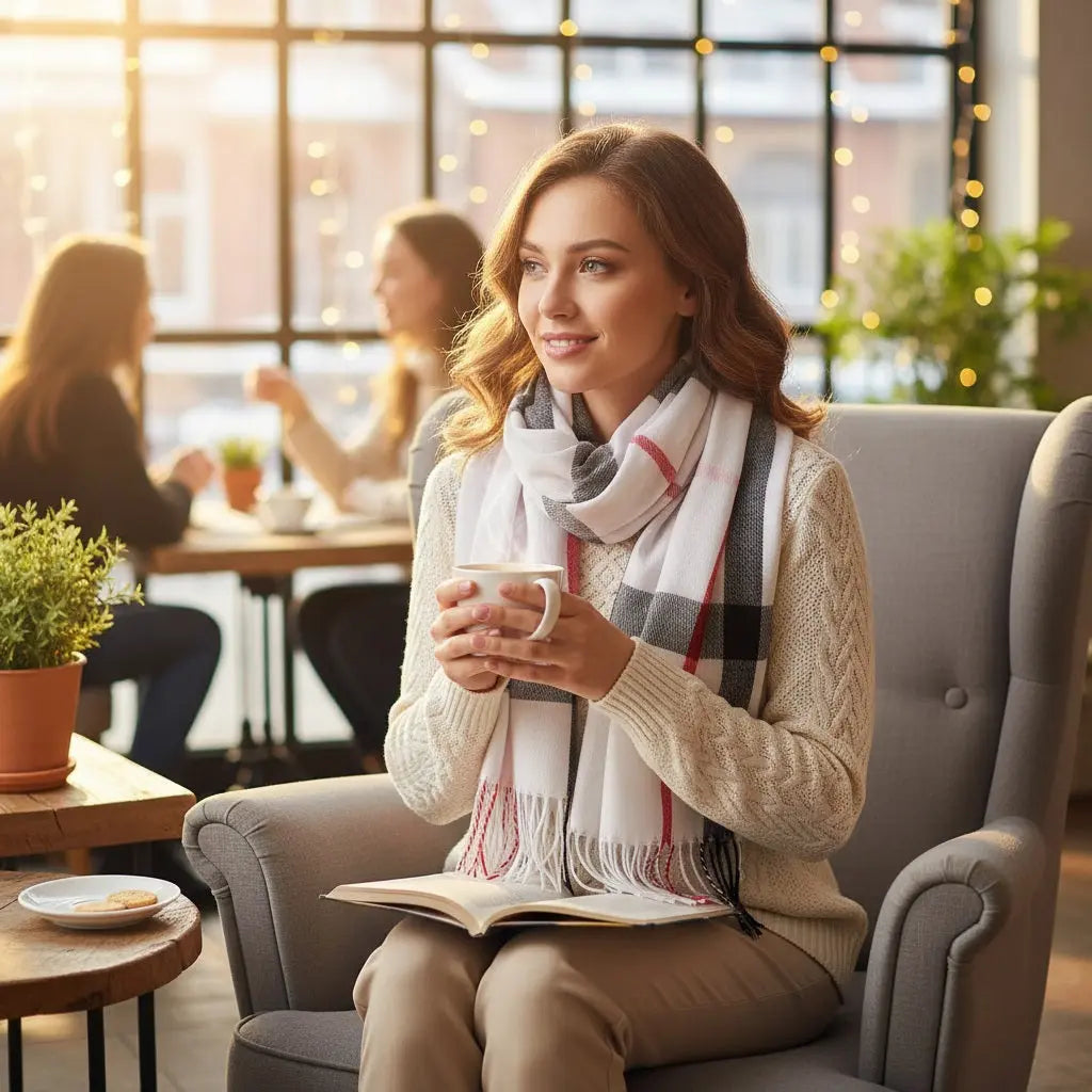 Echarpe en cachemire BENEDICTE - Coeur de Foulard