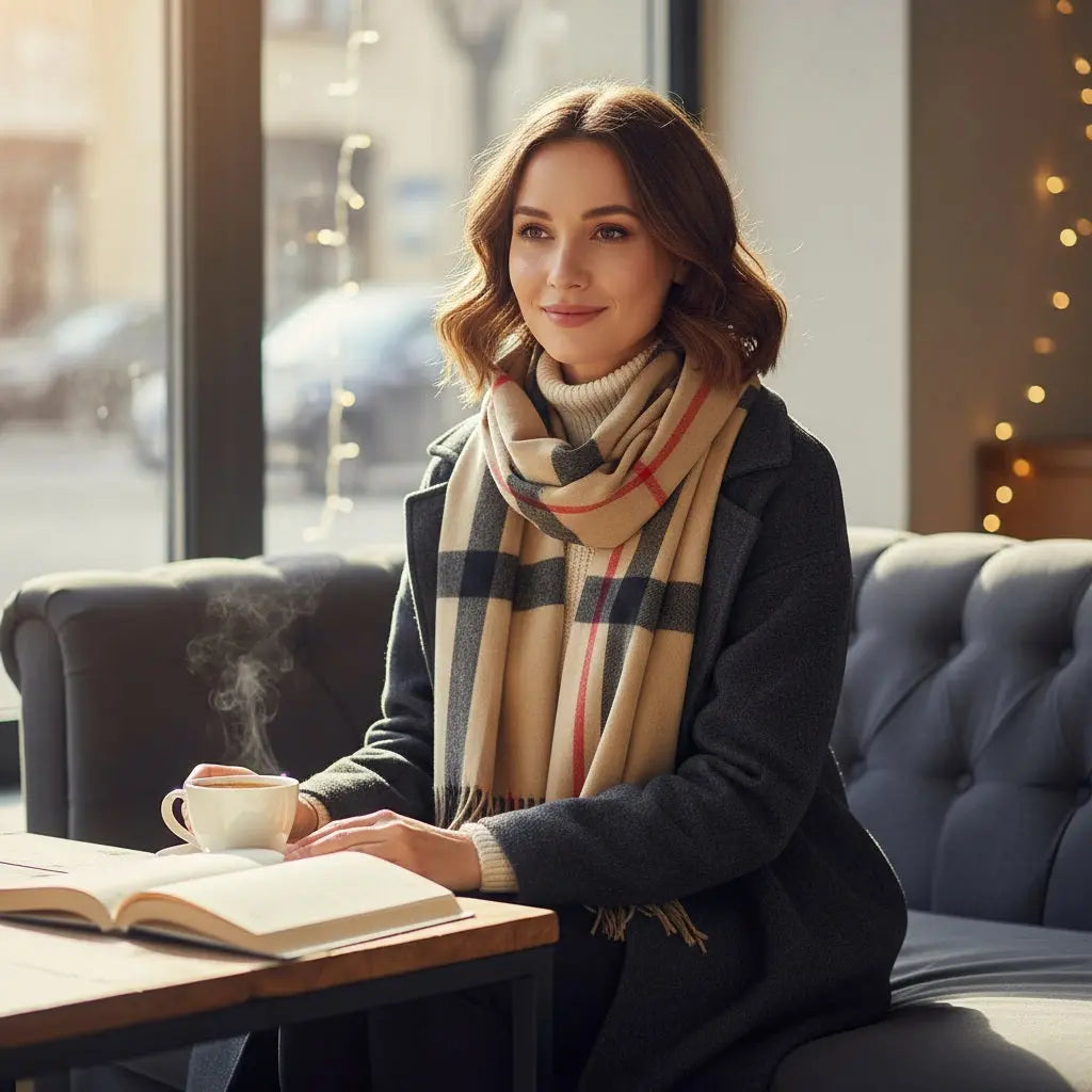Echarpe en cachemire BRIGITTE - Coeur de Foulard