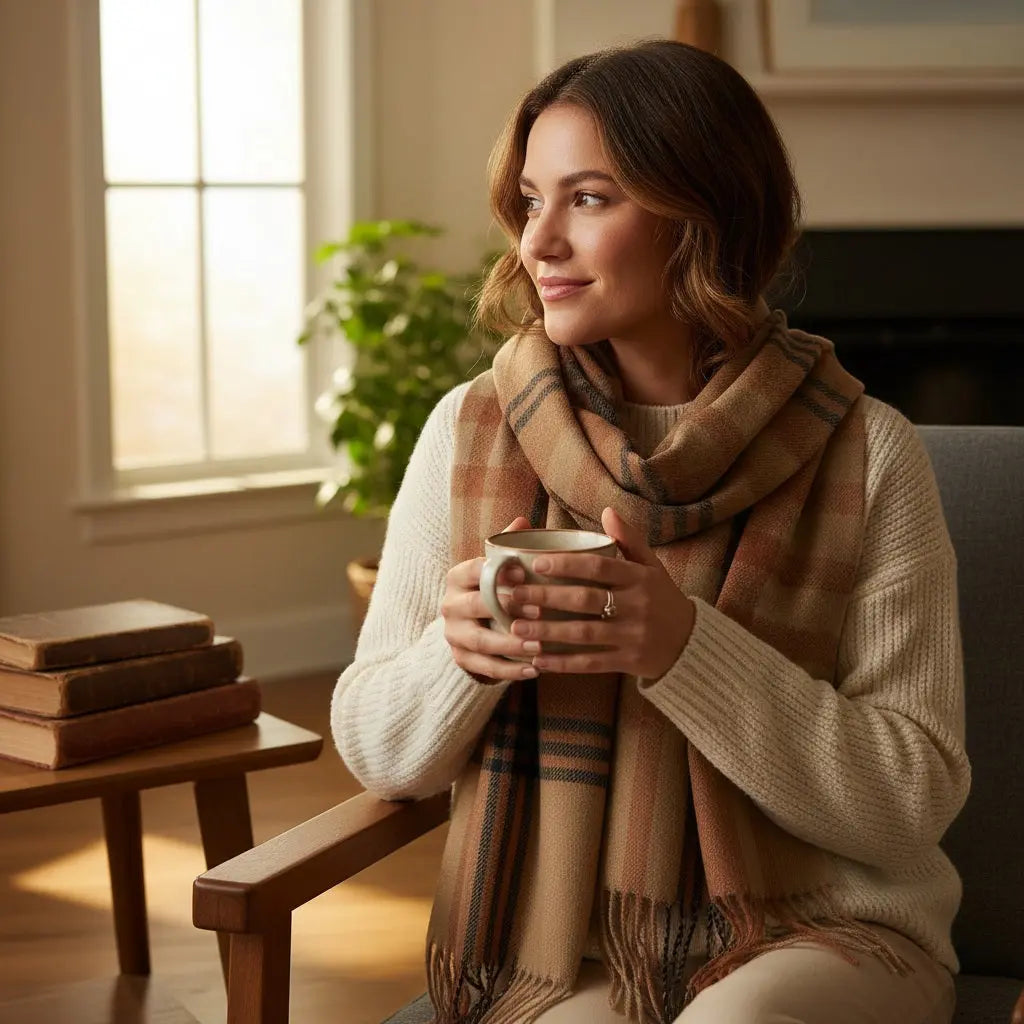 Echarpe en cachemire CHLOE - Coeur de Foulard