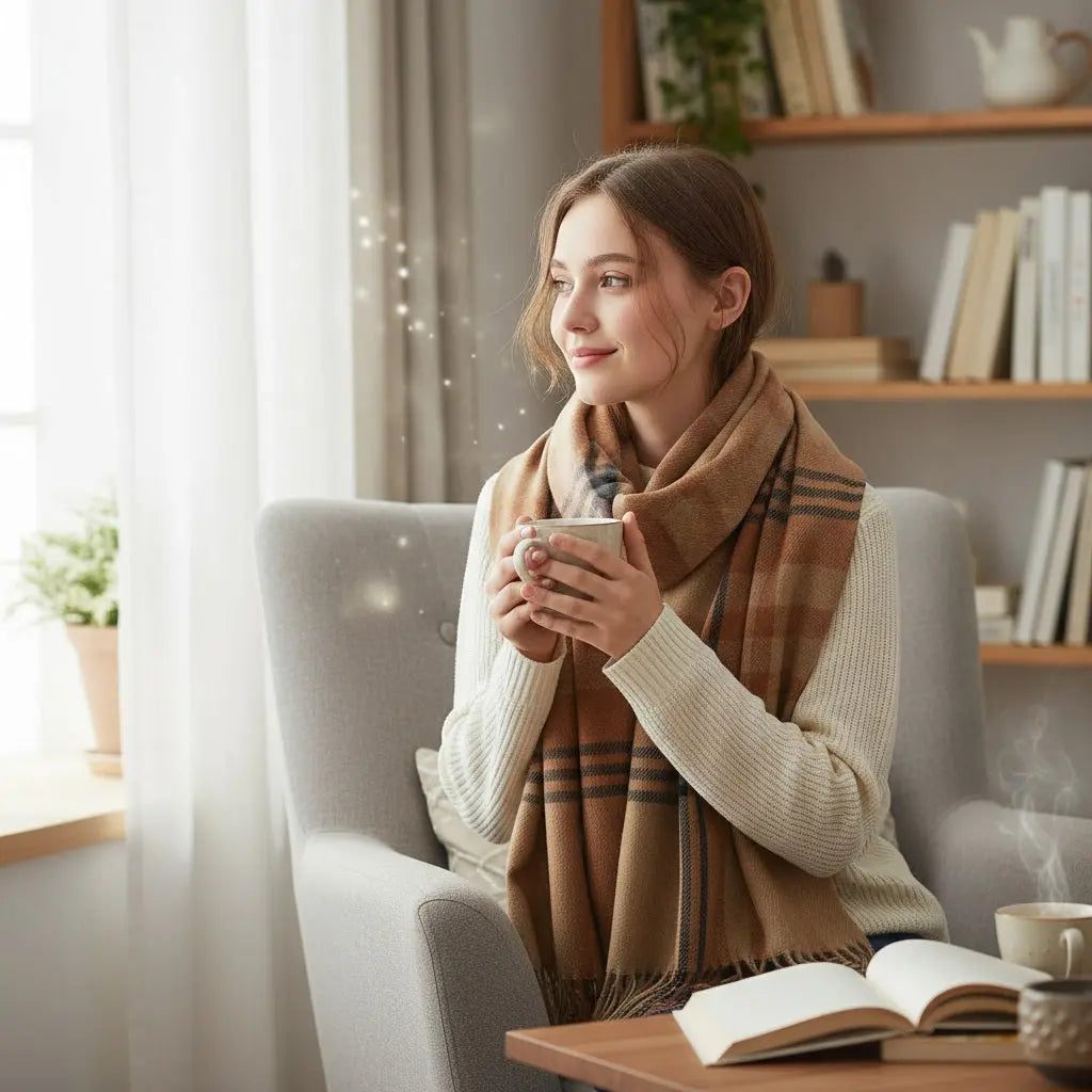 Echarpe en cachemire CHLOE - Coeur de Foulard