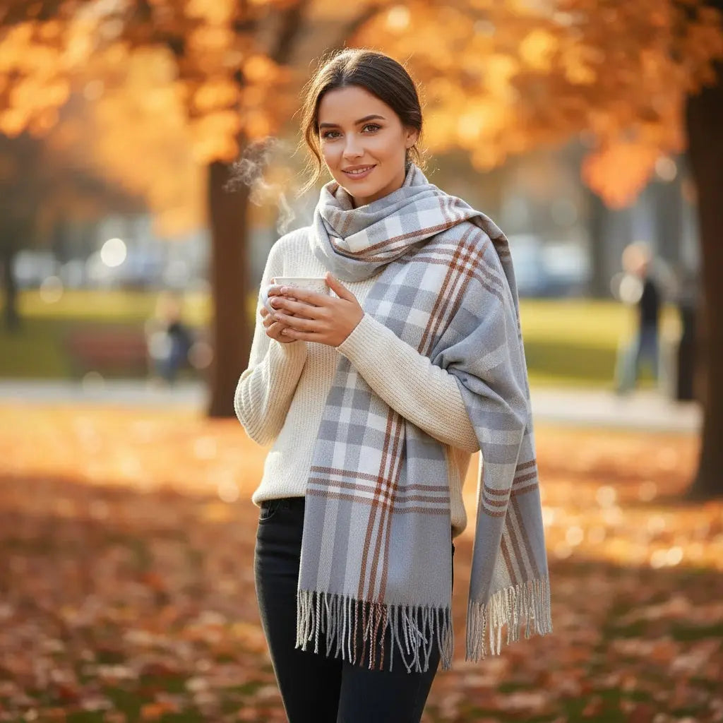 Echarpe en cachemire CLEMENTINE - Coeur de Foulard