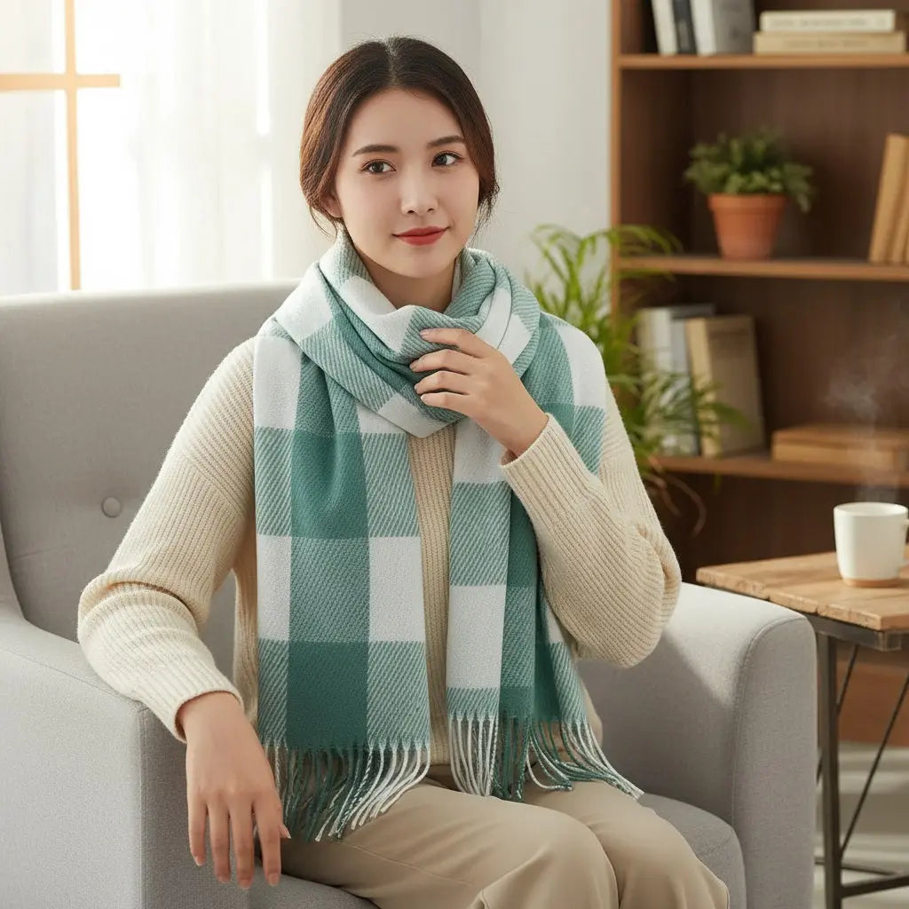 Echarpe en cachemire NALANI - Coeur de Foulard