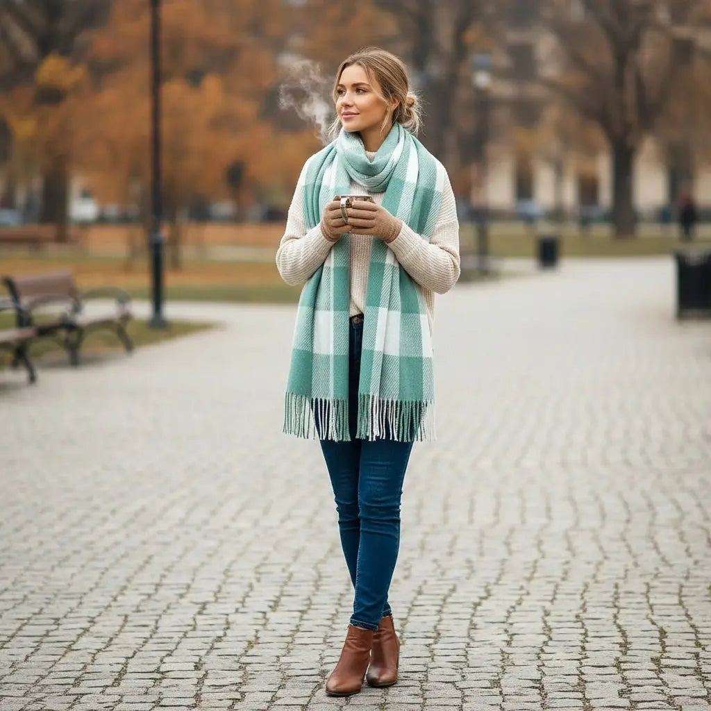Echarpe en cachemire NALANI - Coeur de Foulard