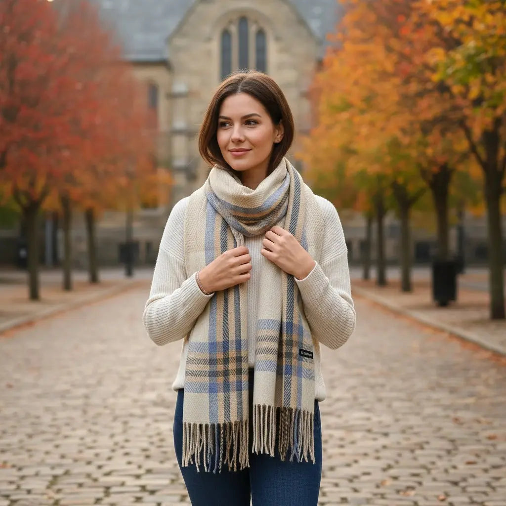 Echarpe en cachemire NATALIA - Coeur de Foulard