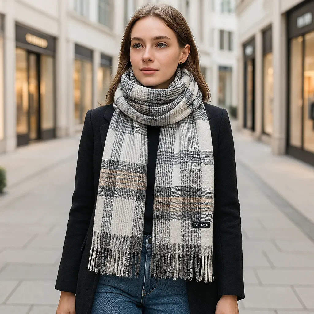 Echarpe en cachemire SABINE - Coeur de Foulard