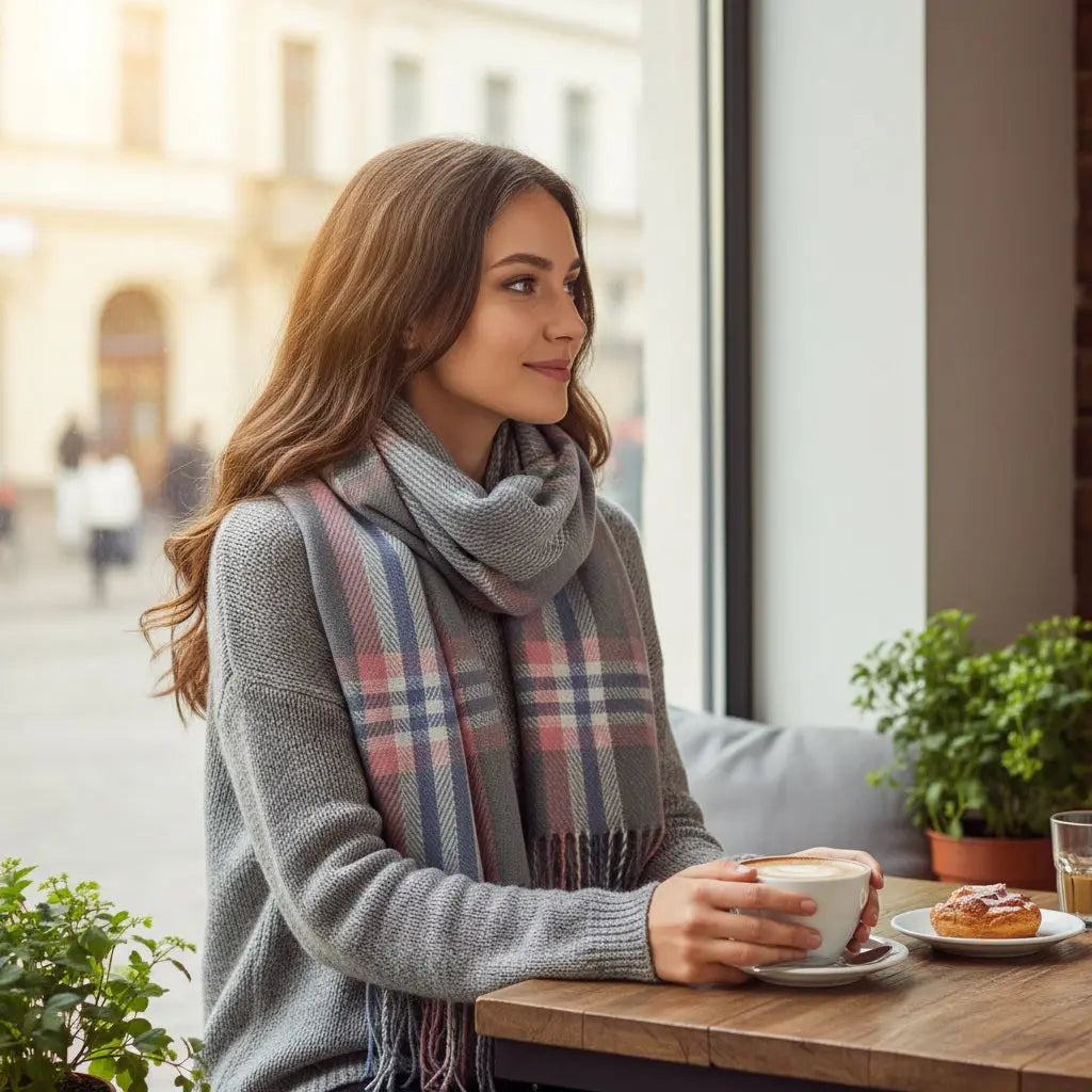 Echarpe en cachemire SAMANTHA - Coeur de Foulard