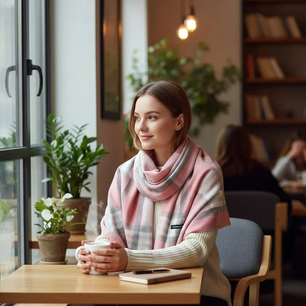 Echarpe en cachemire SARA - Coeur de Foulard