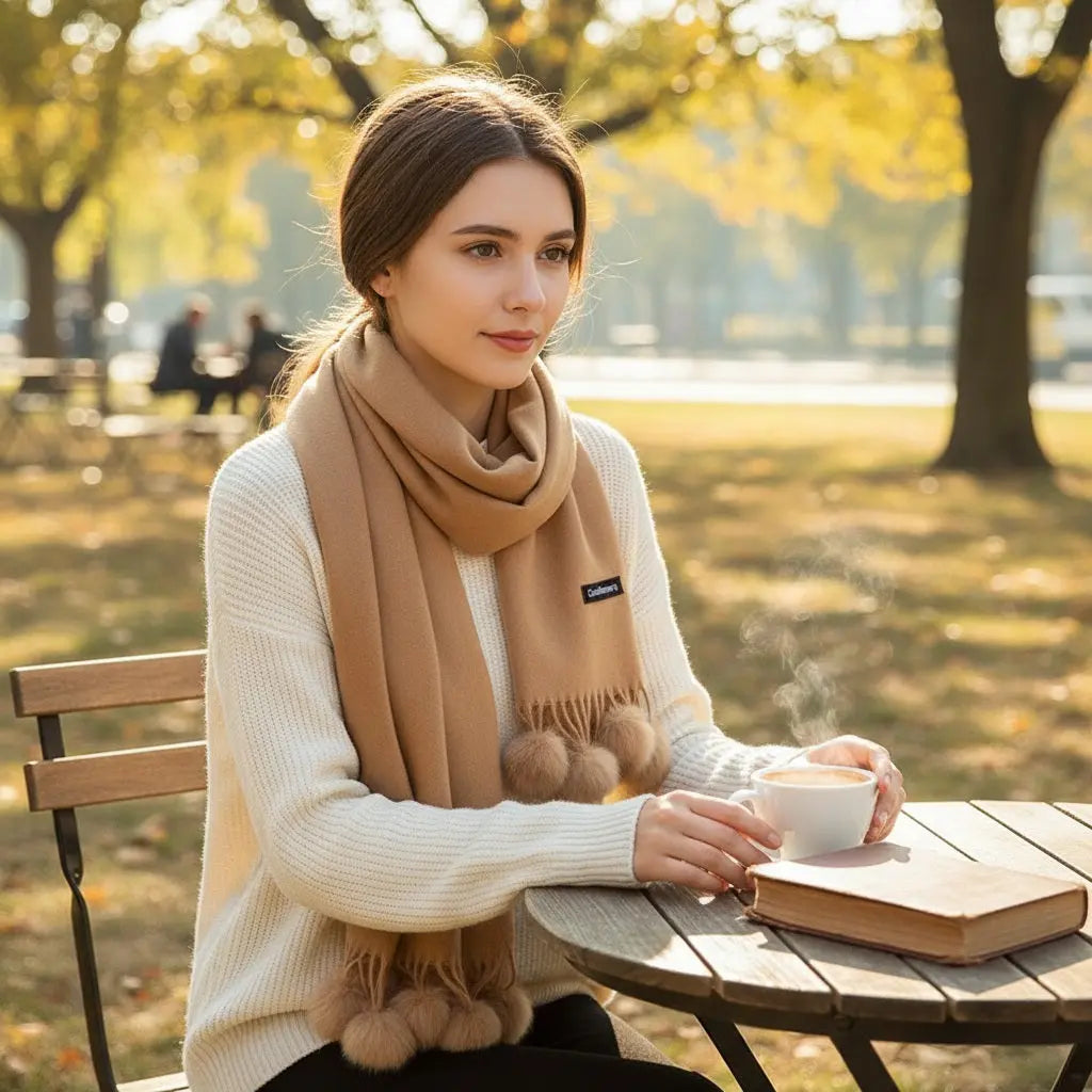 Echarpe en cachemire SERENA - Coeur de Foulard