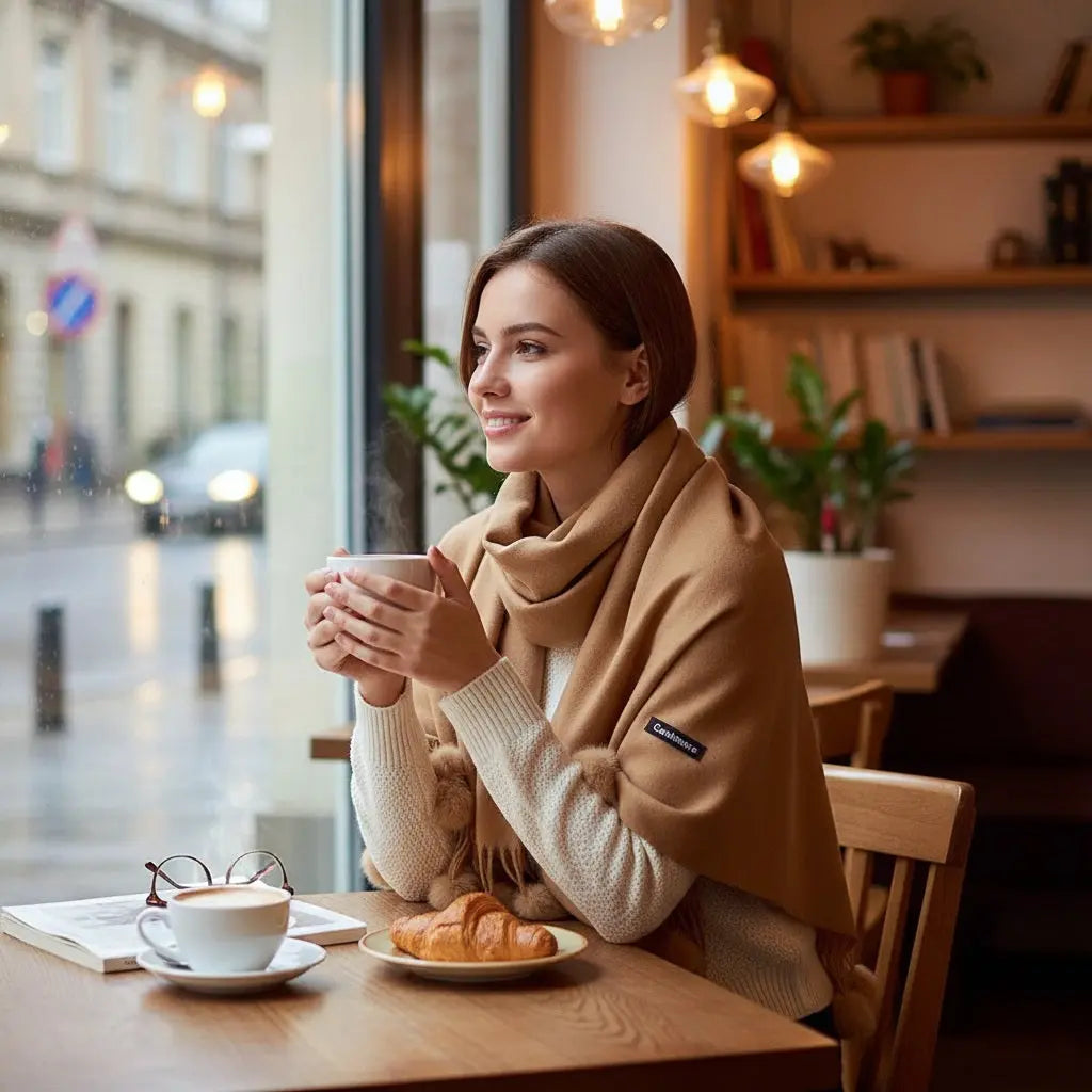 Echarpe en cachemire SERENA - Coeur de Foulard