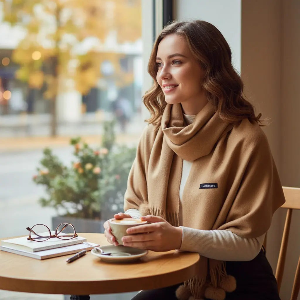 Echarpe en cachemire SERENA - Coeur de Foulard