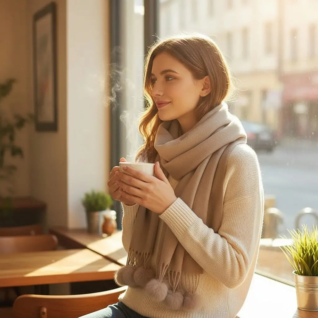 Echarpe en cachemire SHANA - Coeur de Foulard