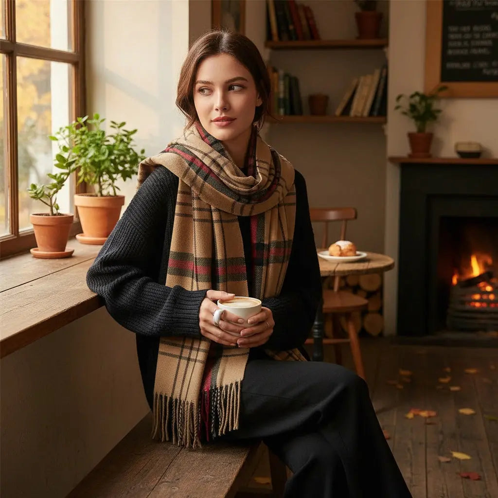 Echarpe en cachemire SOLINE - Coeur de Foulard