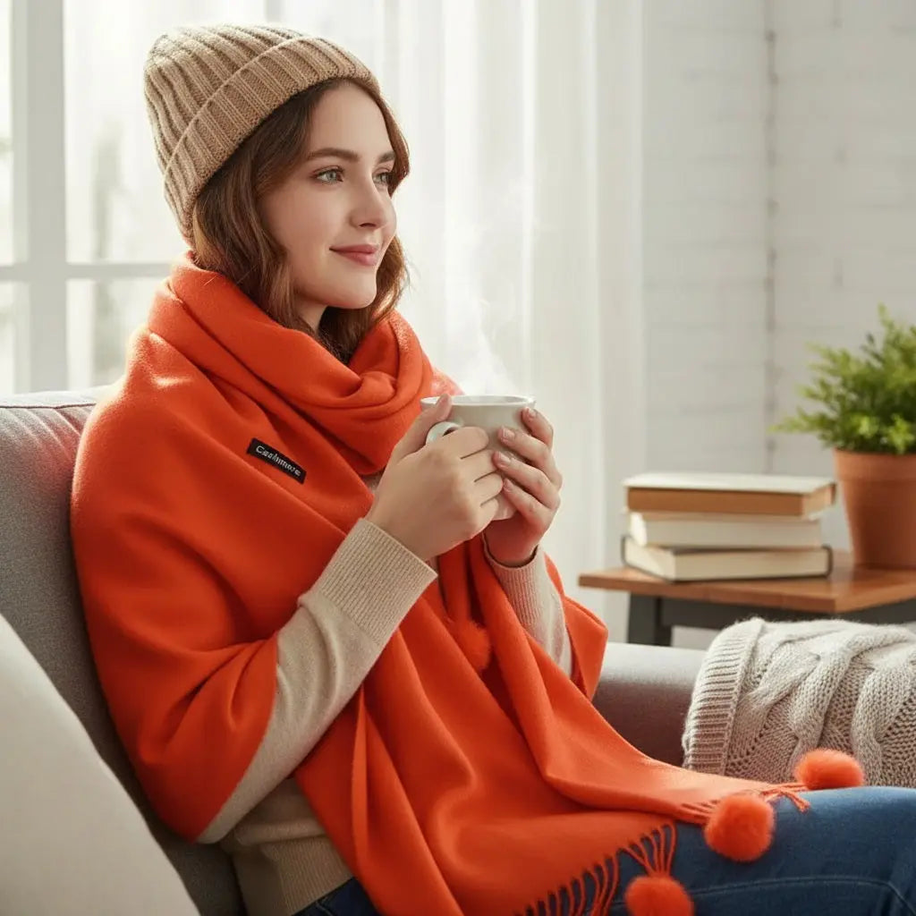 Echarpe en cachemire SOPHIE - Coeur de Foulard