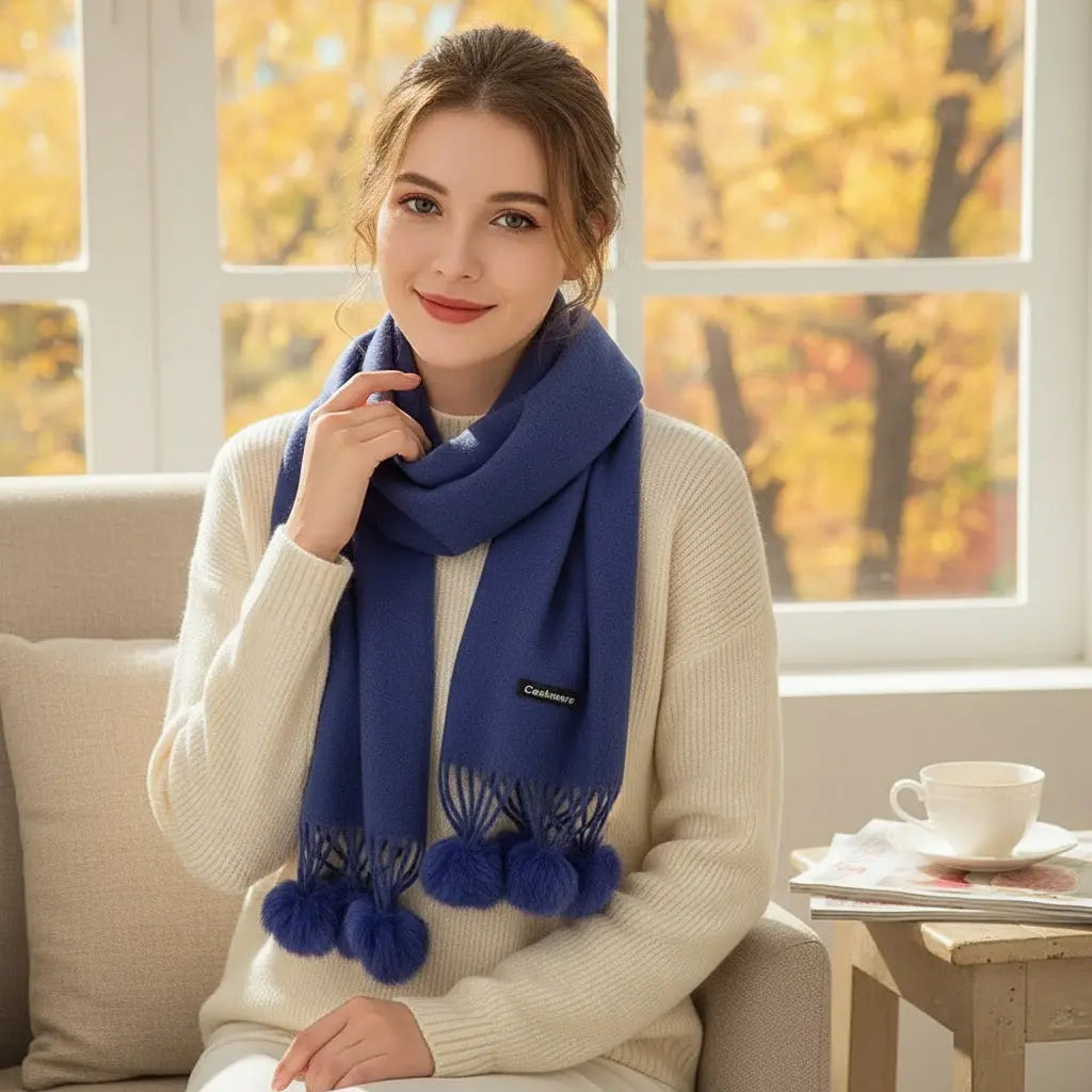 Echarpe en cachemire SORAYA - Coeur de Foulard