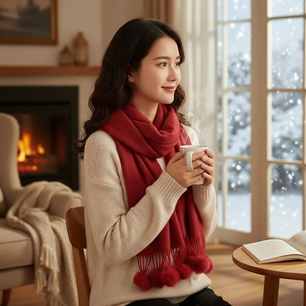 Echarpe en cachemire STACY Coeur de Foulard