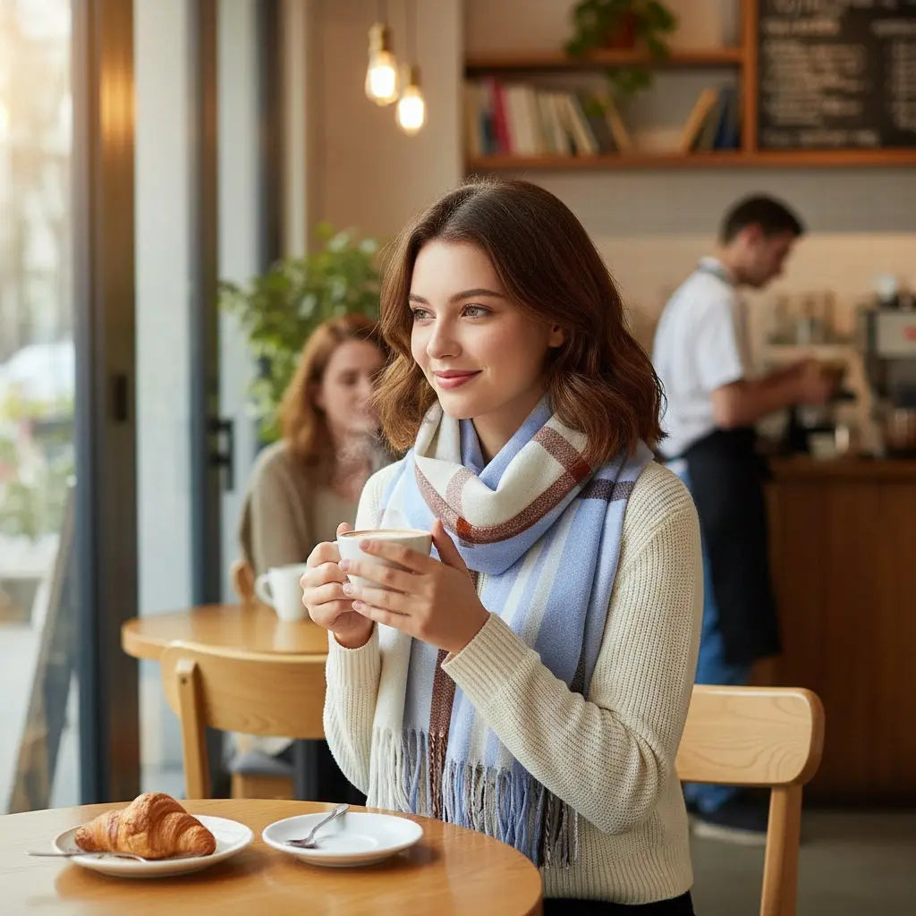 Echarpe en cachemire YVETTE - Coeur de Foulard