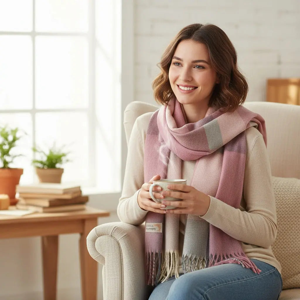 Echarpe en cachemire ZAHIA - Coeur de Foulard